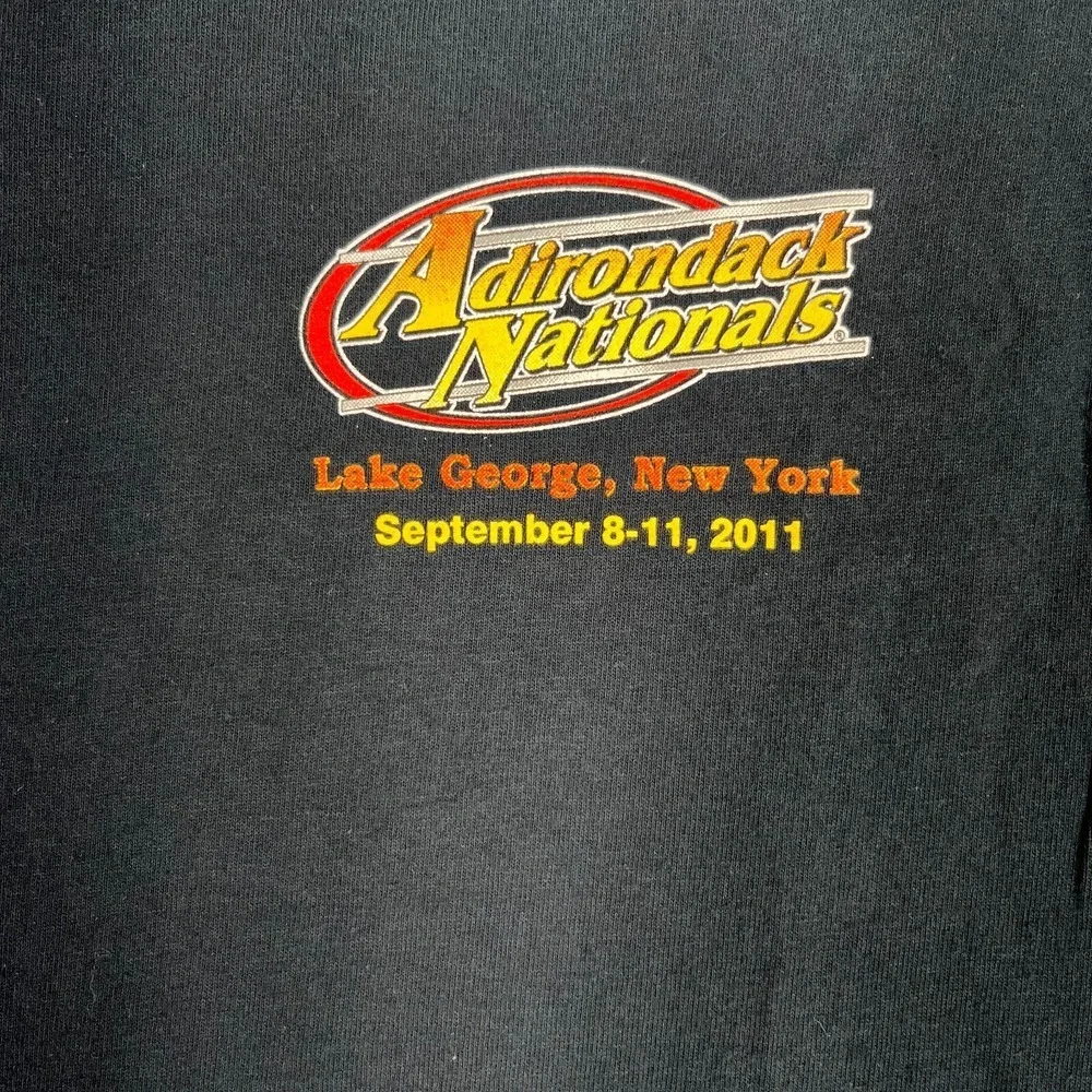 Adirondack Nationals‎ 2011 Car Show Mens S Lake George NY Hot Rod Graphic Shirt